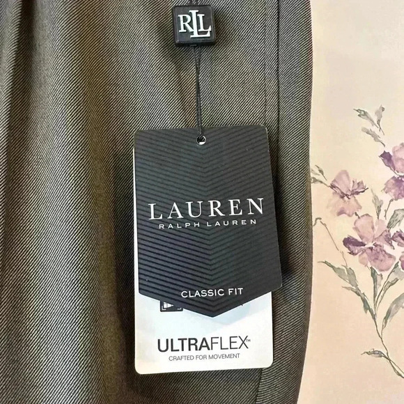NWT Lauren Ralph Lauren Ultraflex Pants in Taupe 44Wx30L - Picture 4 of 6